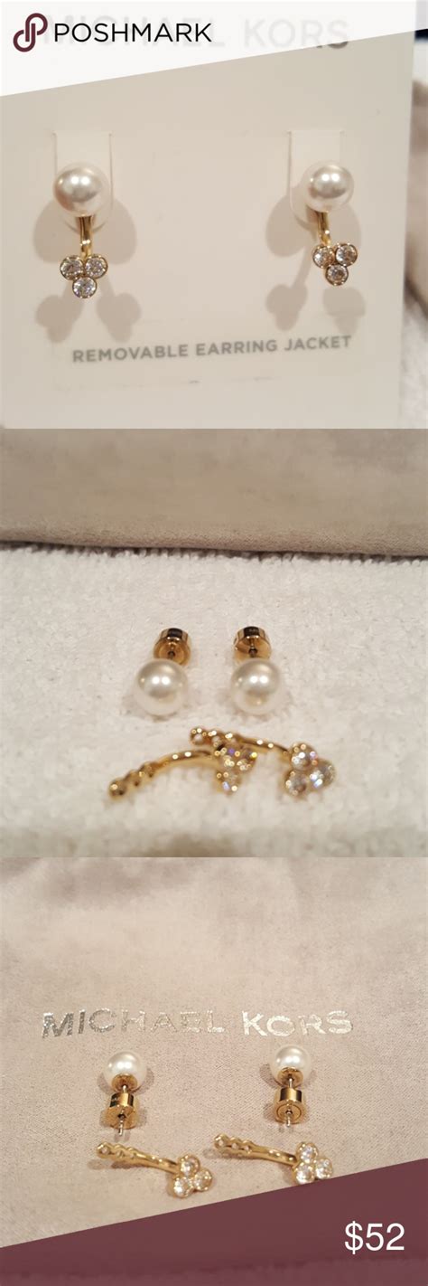 michael kors earrings pearl